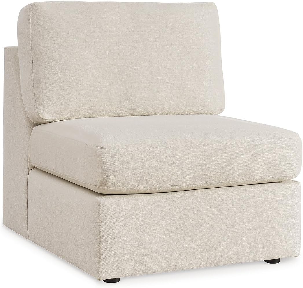 Signature Design by Ashley Casual Modmax Stain Resistant U-Shape Left-Arm Facing 4-Piece Sectional with Chaise and Reversible Cushion, Beige