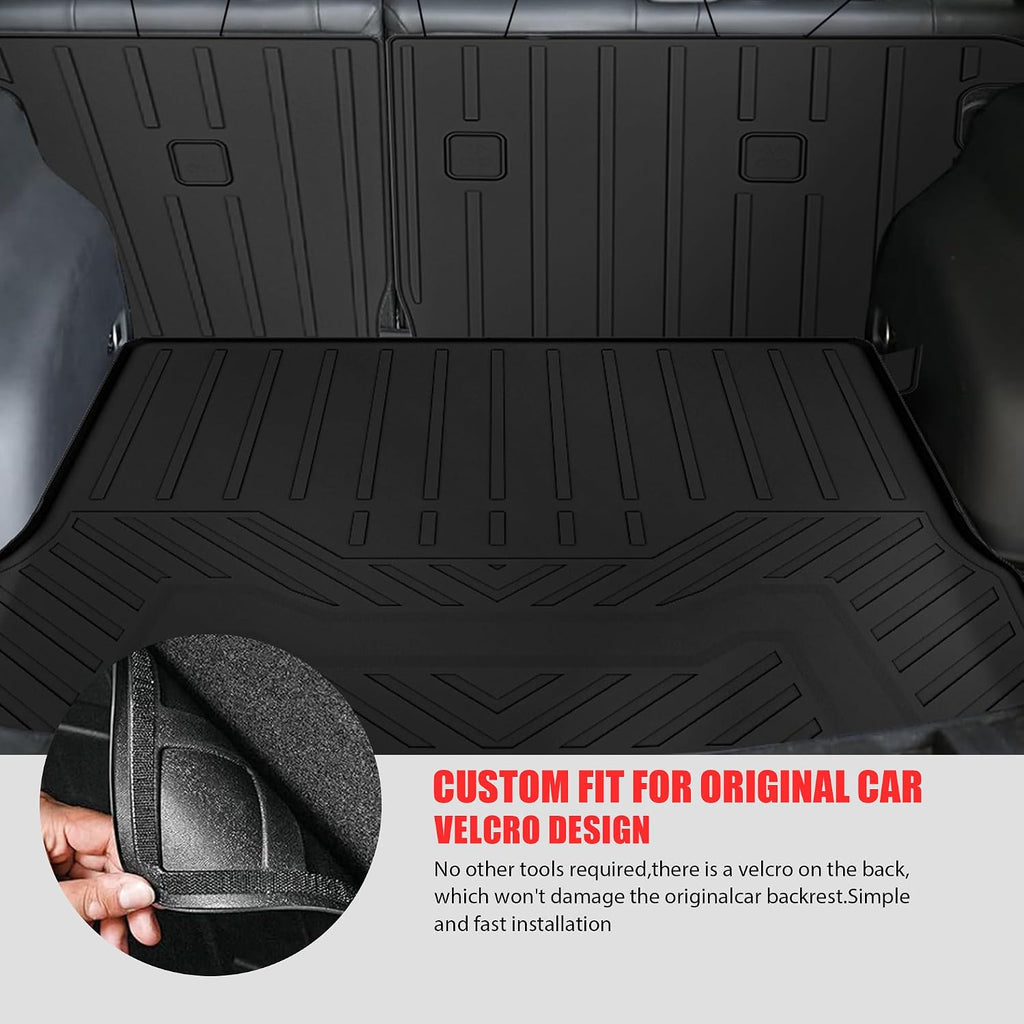 Floor Mats for 2025 2026 Nissan Kicks S/SV for Trunk Mat with Backrest Mat All Weather Mat TPE Rubber Floor Liner Set Cargo Liner for 2025 2026 Nissan Kicks Accessories