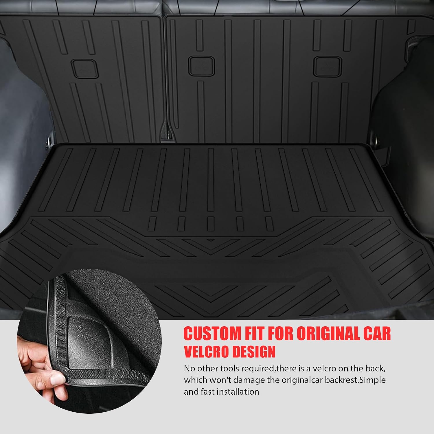 Floor Mats for 2025 2026 Nissan Kicks S/SV for Trunk Mat with Backrest Mat All Weather Mat TPE Rubber Floor Liner Set Cargo Liner for 2025 2026 Nissan Kicks Accessories