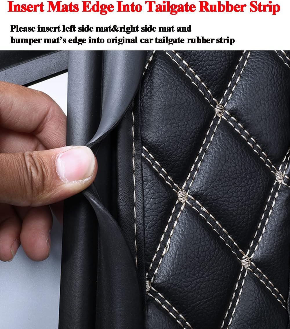 Trunk Cover Mat Compatible with 2020-2025 Tesla Model Y 5-Seater (Backrest Protector+Trunk Protector+Trunk Side Cover) Full Coverage Accessories