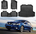 for 2013-2018 Nissan Altima Floor Mats and Cargo Trunk Liner Set All Weather TPE Rubber Mat Accessories (for 13-18 Nissan Altima)