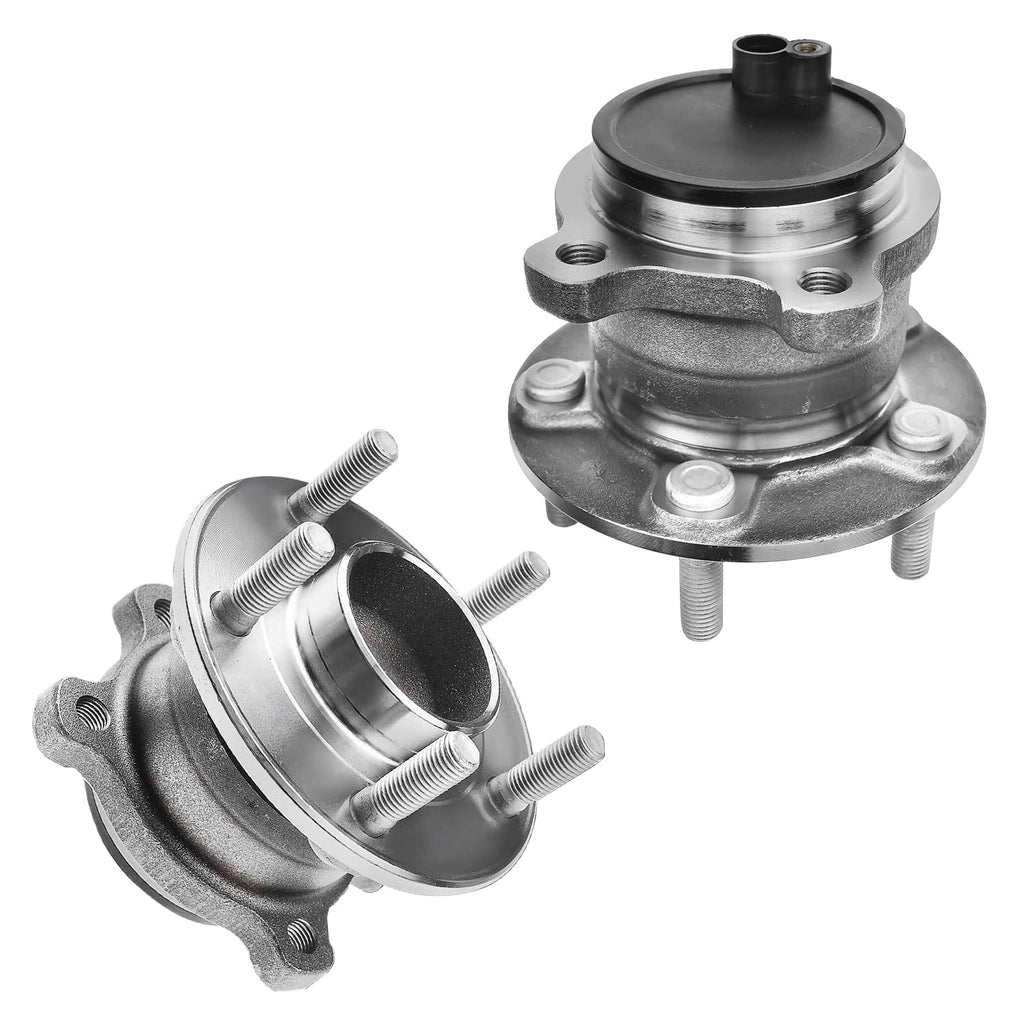 Detroit Axle - 2 Rear Wheel Bearing and Hubs Assembly with 5-Lug for Ford Transit Connect 2014 2015 2016 2017 2018
