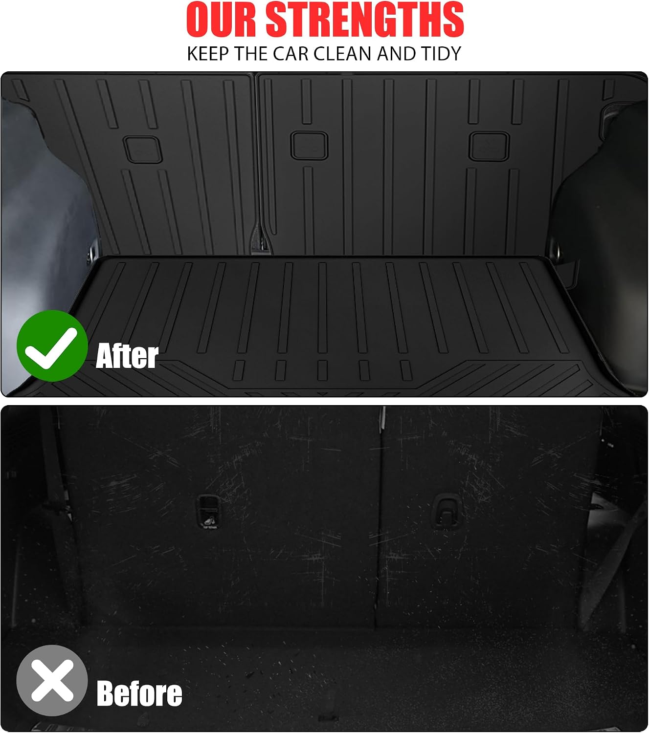 Floor Mats for 2025 2026 Nissan Kicks S/SV for Trunk Mat with Backrest Mat All Weather Mat TPE Rubber Floor Liner Set Cargo Liner for 2025 2026 Nissan Kicks Accessories