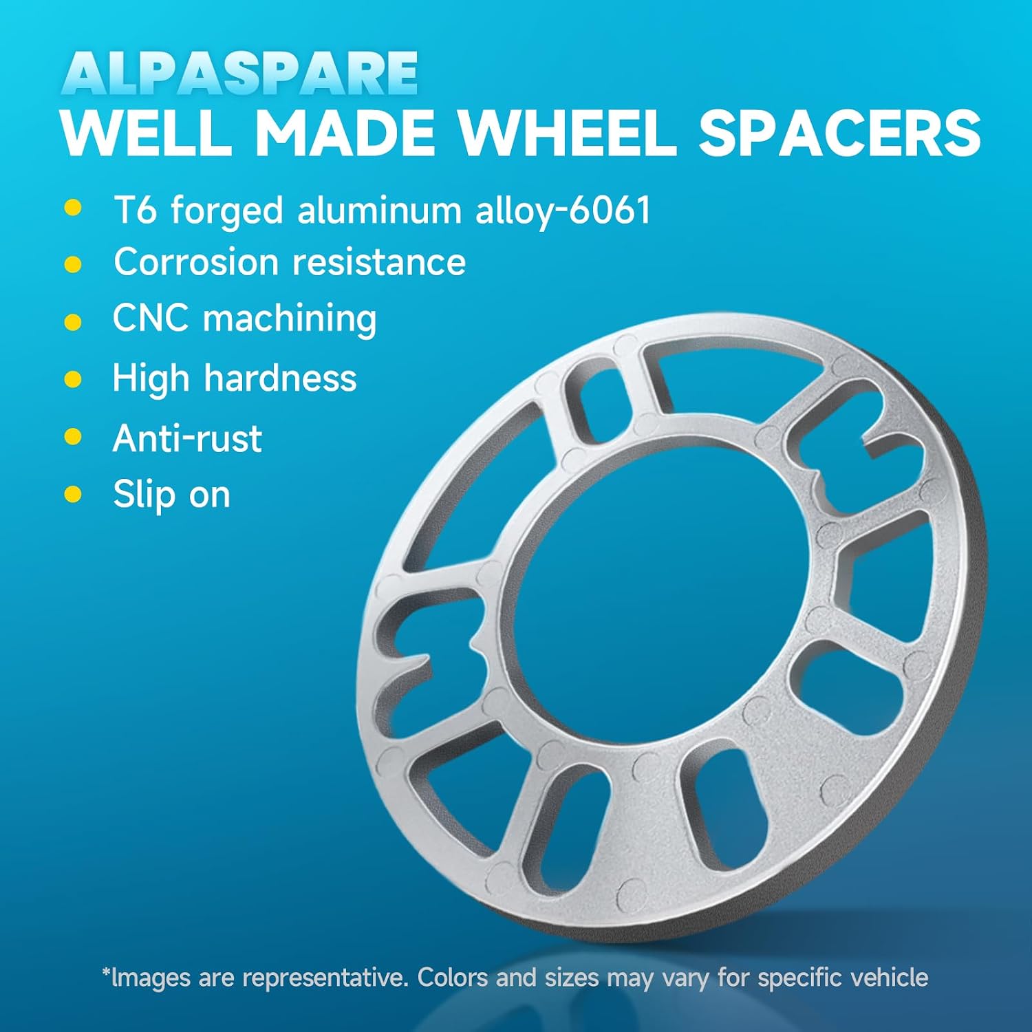 4pcs Wheel Adapters 6x5.5 to 8x6.5,Forged 2 inch Lug Centric with M14x1.5 Studs 108mm Hub Bore,Fits for Silverado 1500,Sierra 1500,Tahoe,Yukon,Suburban 1500