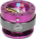 NRG Innovations Steering Wheel Quick Release Kit with Titanium Ring,Purple Body, NRG-SRK-200PP-TI