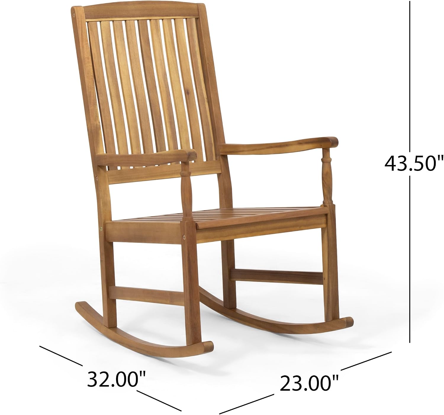 Christopher Knight Home Outdoor Acacia Wood Rocking Chairs (Set of 2),Brown/Teak