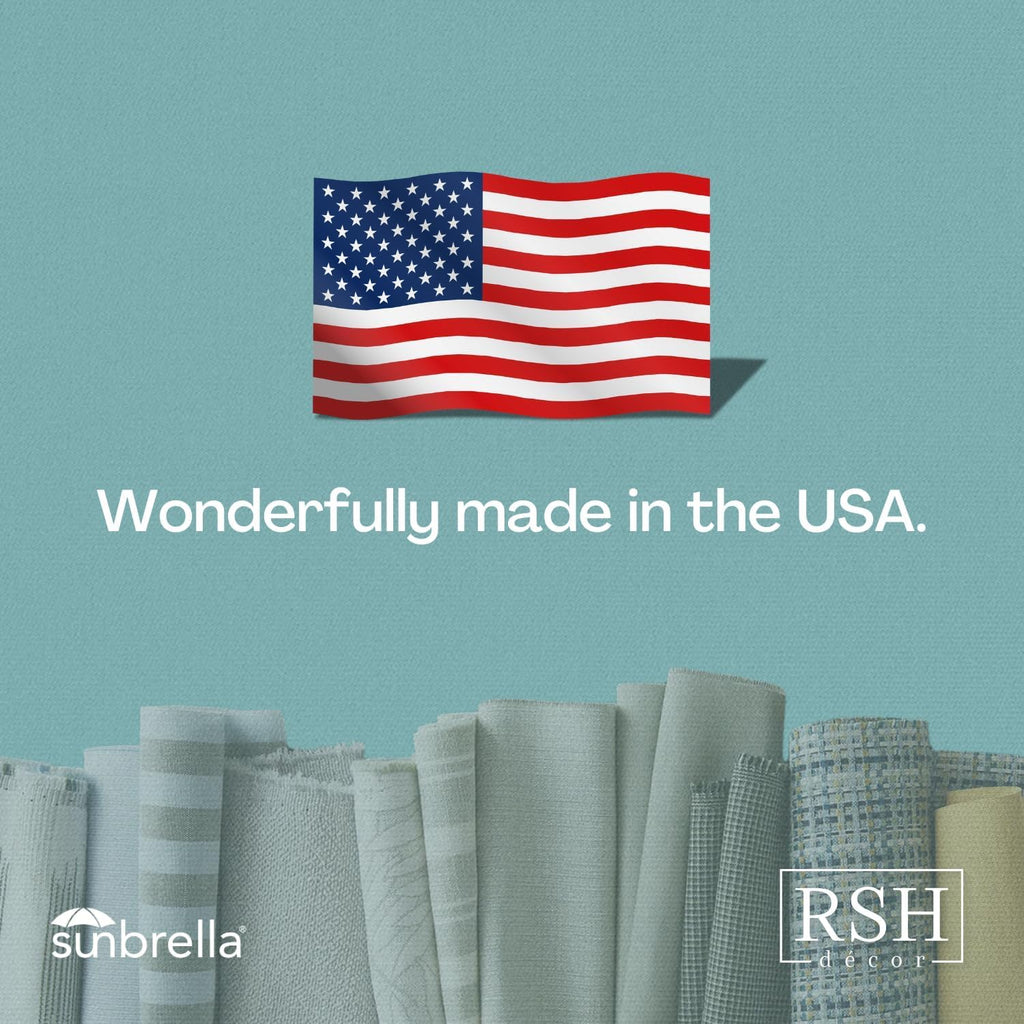 RSH Décor Set of 2 Sunbrella Foam Adirondack Chair Cushions | 48' x 20' x 2' | Water and Fade-Resistant | Outdoor Replacement Cushion for Patio Furniture | Made in USA (Astoria Lagoon)