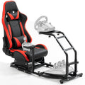 Marada Racing Simulator Cockpit with Adjustable Leather Gaming Race Seat Fit for Logitech G25 G27 G29 G923, for Thrustmaster T248 T300RS TX F458 T128,Steering Driving Car Stand No Wheel Pedal Shifter