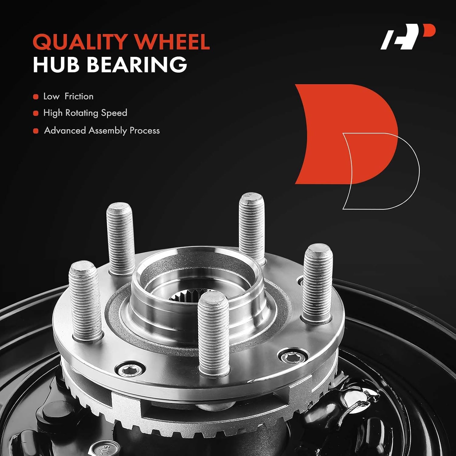 A-Premium 2 x Rear Left and Right Steering Knuckle & Wheel Bearing Hub Assembly Compatible with Subaru Forester 2003-2008, Driver and Passenger Side, Rear Disc Brakes Only