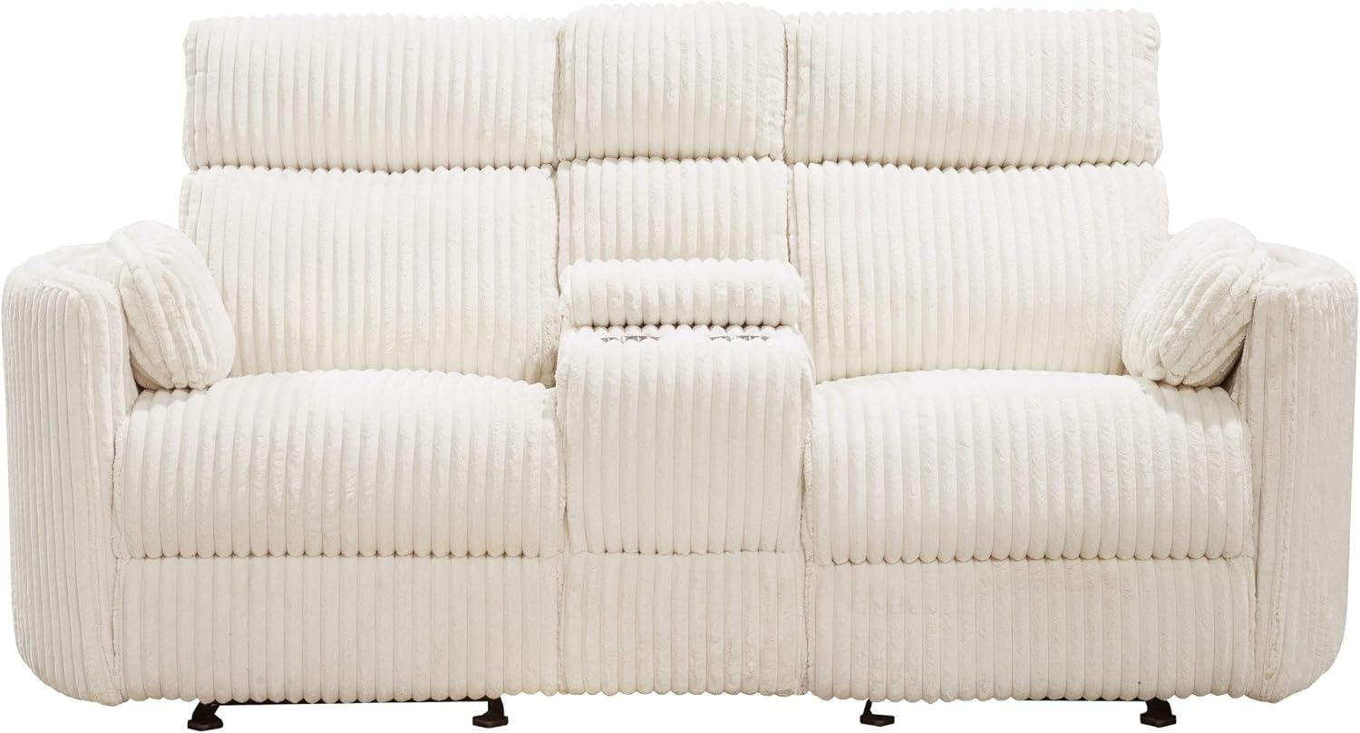 Parker Living Radius - Mega Ivory Power Glider Reclining Console Loveseat