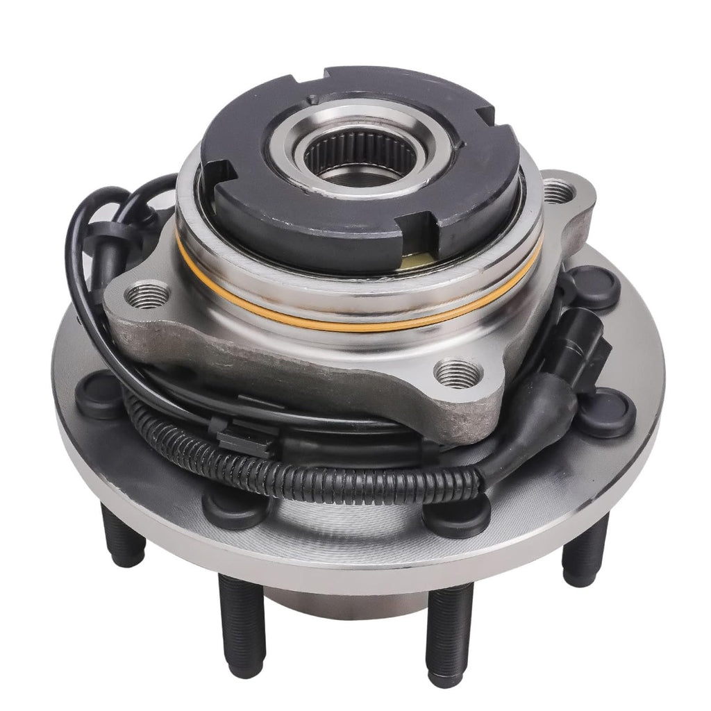 Detroit Axle - 4WD Front Wheel Bearing Hub for Ford F-250 F-350 Super Duty 2003-2004, Excursion 2003-2005, Wheel Bearing and Hub Assembly Replacement [w/ABS SRW]