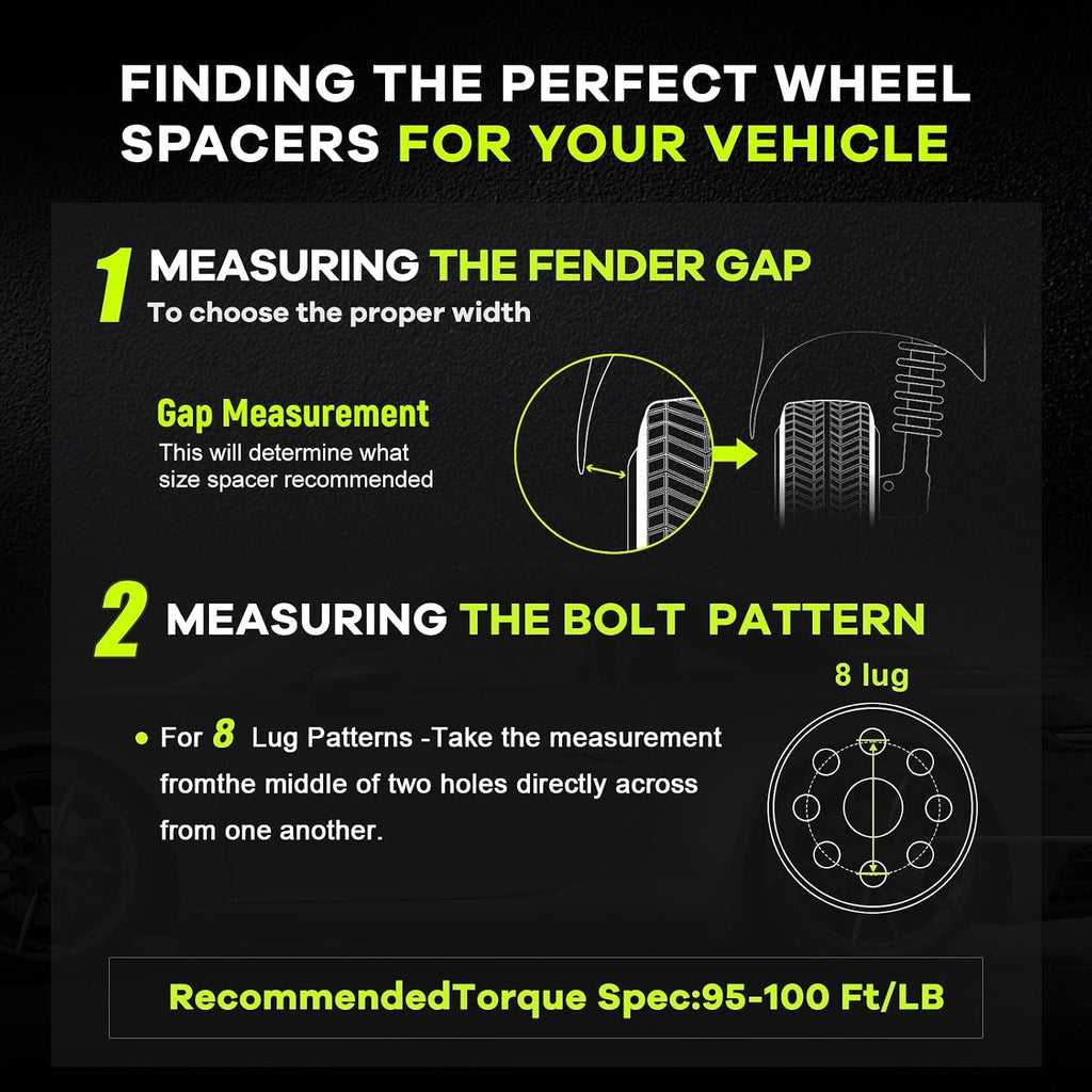 8x170 to 8x165.1 (8x6.5) Wheel Adapters 2 Inch (50mm) – 4pcs Lug Centric Adapters with 126mm Bore, M14x1.5 Studs – Compatible for Ford F250, F350 Super Duty (2003–2022), Excursion (2003–2005)