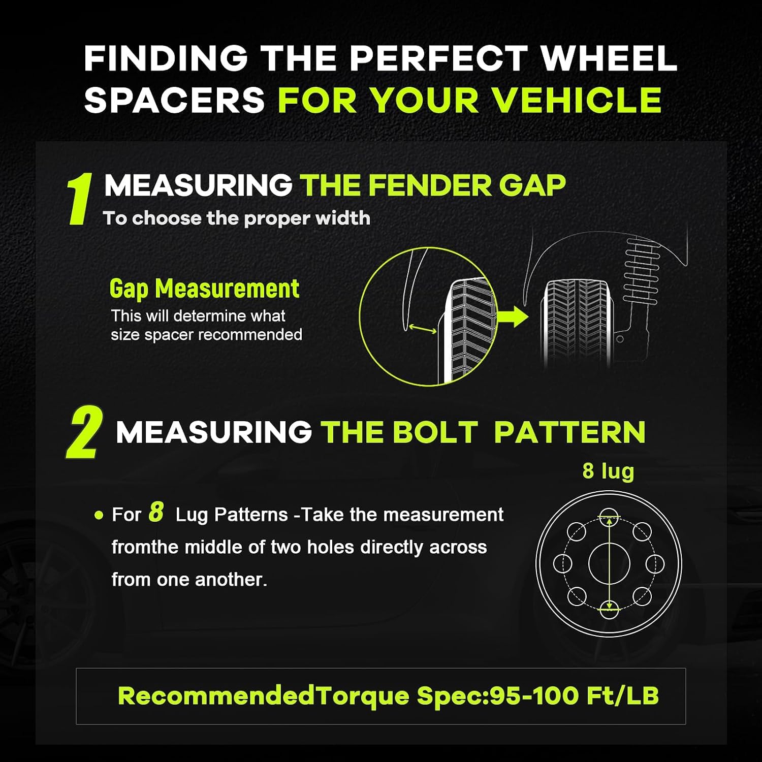 8x170 to 8x165.1 (8x6.5) Wheel Adapters 2 Inch (50mm) – 4pcs Lug Centric Adapters with 126mm Bore, M14x1.5 Studs – Compatible for Ford F250, F350 Super Duty (2003–2022), Excursion (2003–2005)