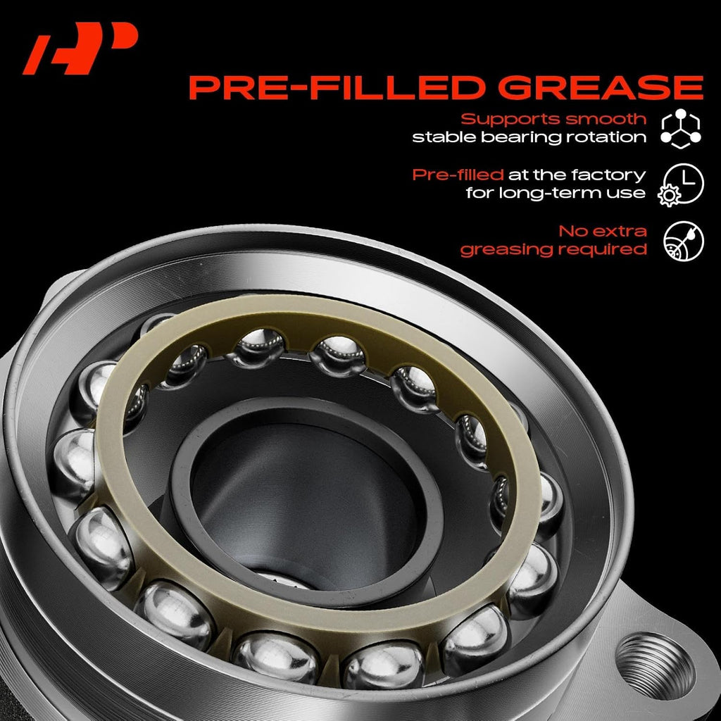 A-Premium Rear Left Steering Knuckle & Wheel Bearing Hub Assembly Compatible with Subaru Forester 2003-2008, Driver Side, Rear Disc Brakes Only