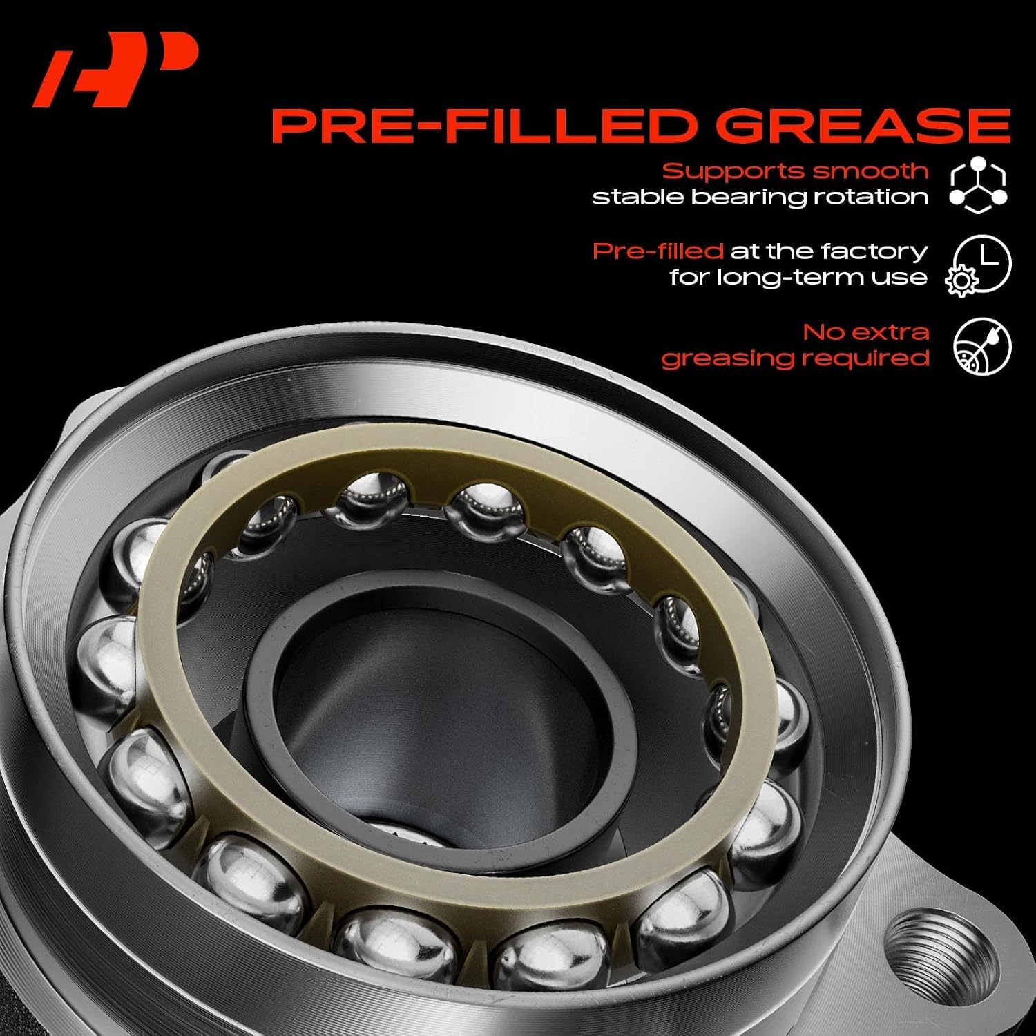 A-Premium Rear Left Steering Knuckle & Wheel Bearing Hub Assembly Compatible with Subaru Forester 2003-2008, Driver Side, Rear Disc Brakes Only