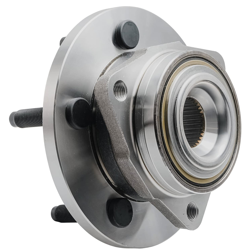 Detroit Axle - Front 2pc Wheel Bearing Hubs for 2005-2010 Dodge Dakota, 2006-2009 Mitsubishi Raider, 2 Wheel Bearing & Hubs Assembly Set 2006 2007 2008 2009 Replacement