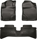 Husky Liners Weatherbeater Floor Mats | Fits 2012-2016 Toyota Prius C | Front & 2nd Row, 3-pc Black - 99501