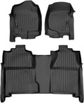 MAXLINER Floor Mats 2 Row Liner Set Compatible with 2007-2013 Chevrolet Silverado 1500