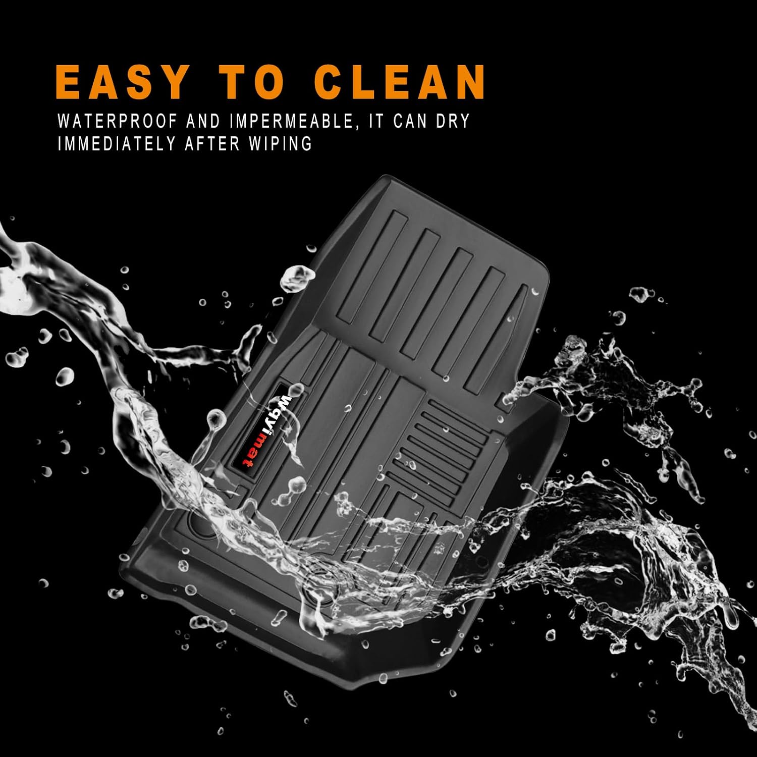 for 2007-2018 Jeep Wrangler JK 4 Door Floor Mats and Trunk Cargo Liner,All Weather Protection TPE Rubber Car Floor Liners, Front & Rear, Black (for 2007-2018 Jeep Wrangler JK 4 Door)