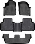 MAXLINER Custom Fit Floor Mats 3 Row Liner Set Compatible with 2017-2025 Audi Q7 / SQ7