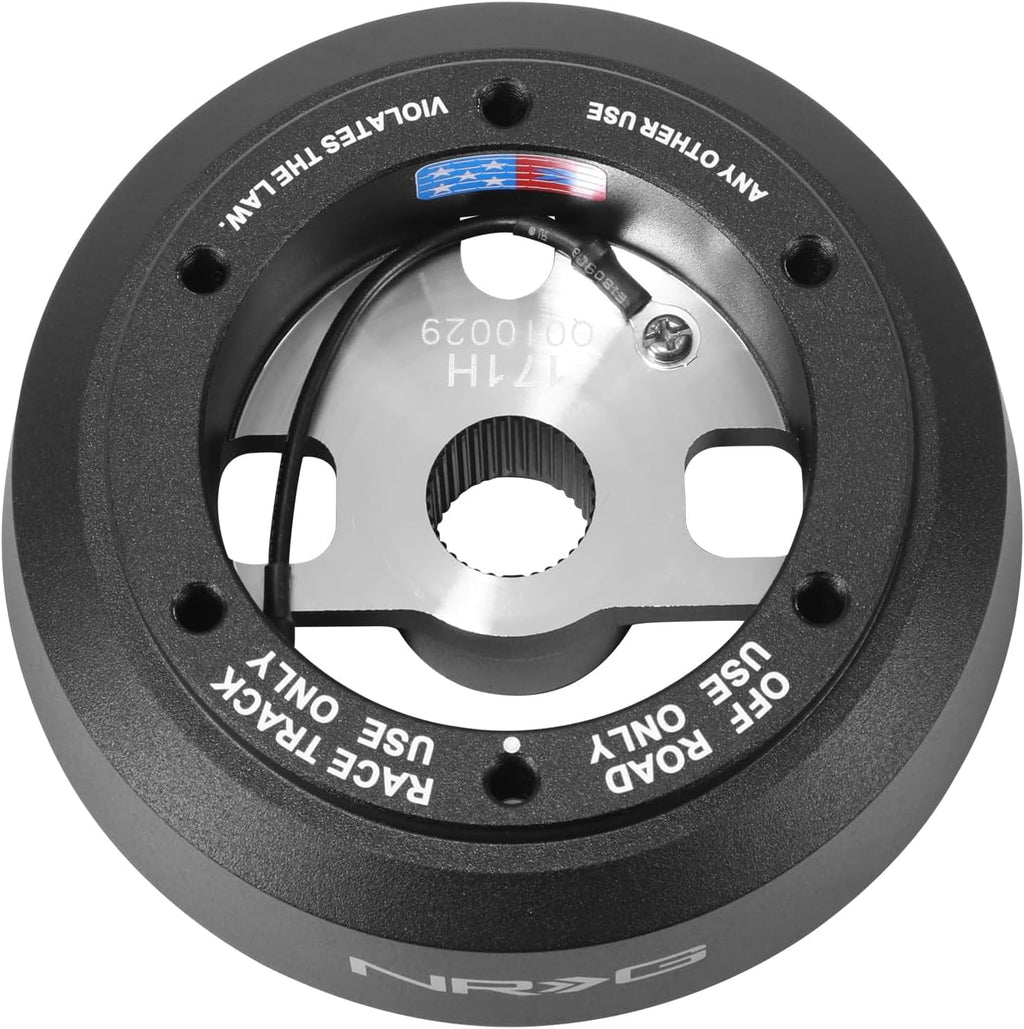 NRG Innovations NRG-SRK-171H Steering Wheel Quick Release Short Hub Adapter 6 X 70mm Bolt Pattern, Compatible with 96-06 Jeep Wrangler TJ, Compatible with 07-18 Jeep Wrangler JK