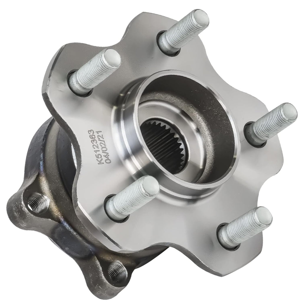 Detroit Axle - AWD 2pc Rear Wheel Bearing Hubs Assembly for Nissan Murano 2003-2007, 5 Lugs w/ABS Wheel Hub Assembly