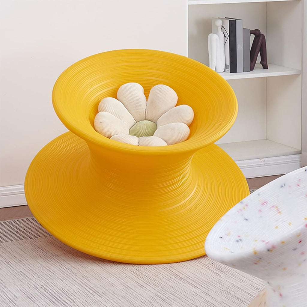 360° Swivel Gyro Chair, Autism Kids Swivel Chairs/Spinner Seat, One-Piece Molded Gyro Lounge Seat for Sense Training, Bedroom Living Room Camping Backyard Relaxation Chaise