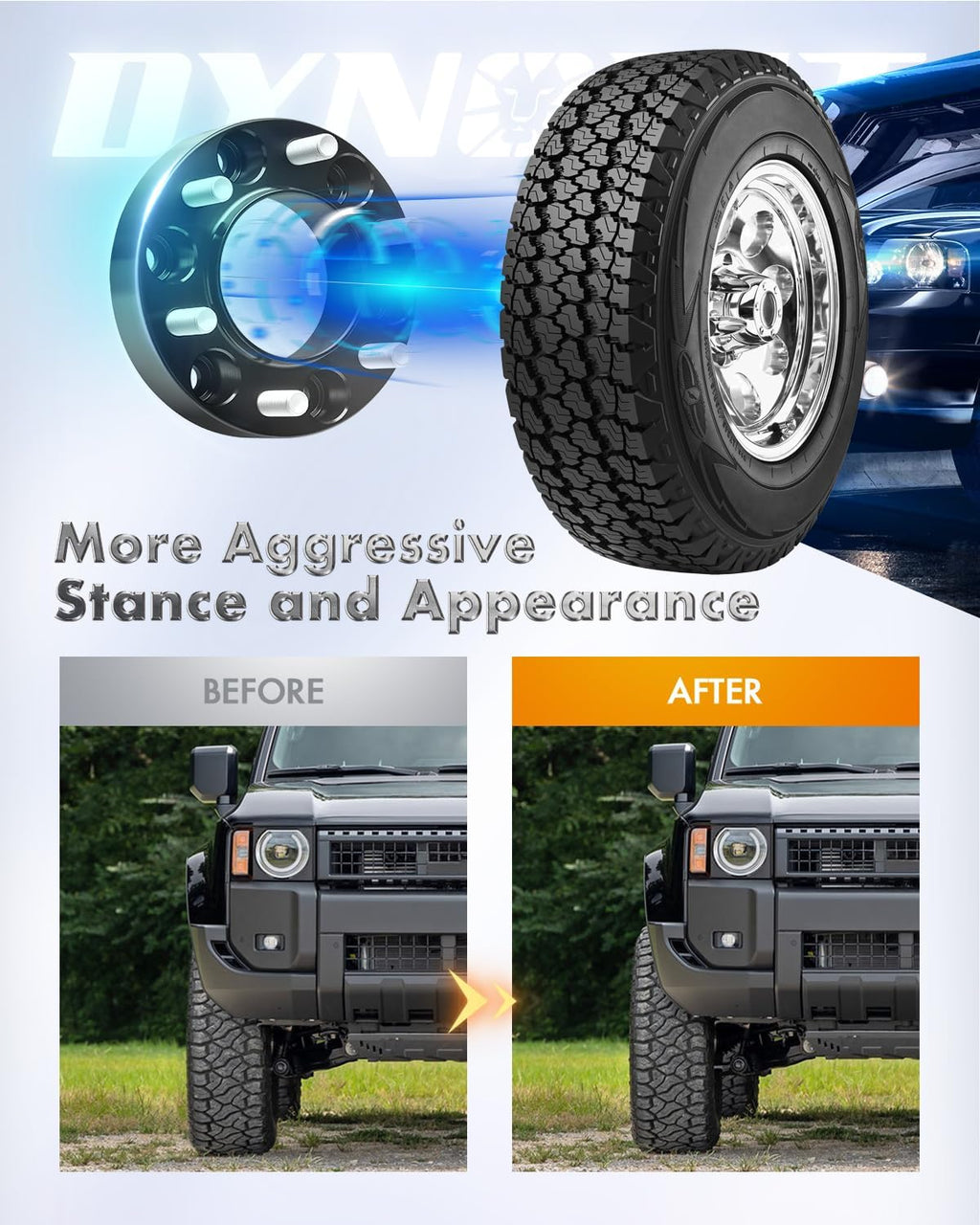 dynofit 6x5.5 Wheel Spacers 1.5inch for 2022-2026 Tundra, 2024+ Tacoma, 2025+ 4Runner, 4Pcs 6x139.7 Wheel Spacer with M14x1.5 Studs 95.2mm Bore Hubcentric Forged Spacer for Toyota & Lexus 6 Lug Truck