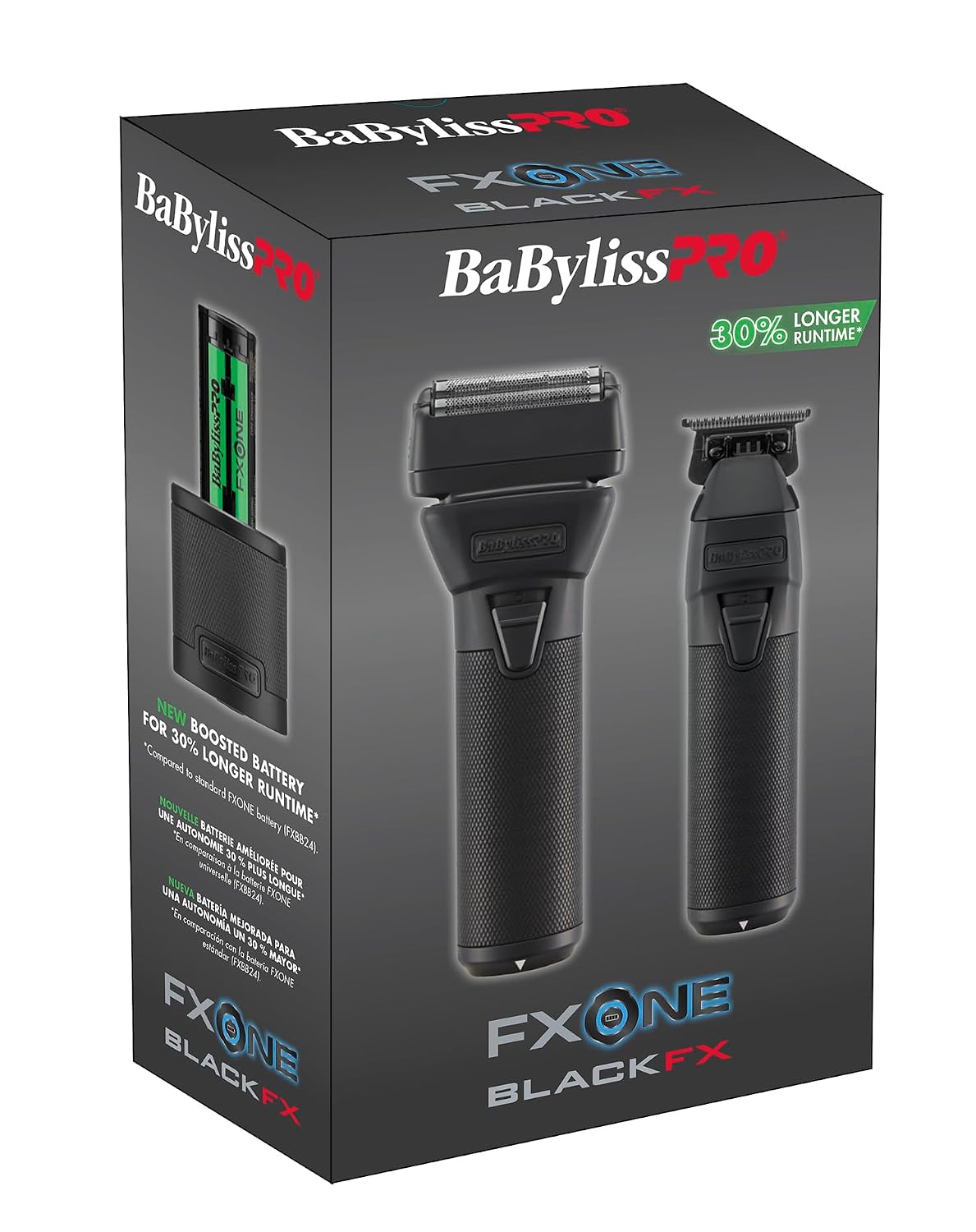 BaBylissPRO FXONE BlackFX Limited Edition Prepack - Stick Shaver and Outlining Trimmer