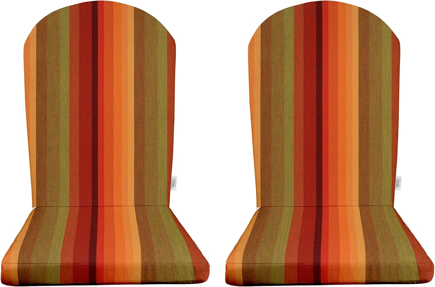 RSH Décor Set of 2 Sunbrella Foam Adirondack Chair Cushions | 48' x 20' x 2' | Water and Fade-Resistant | Outdoor Replacement Cushion for Patio Furniture | Made in USA (Astoria Sunset)