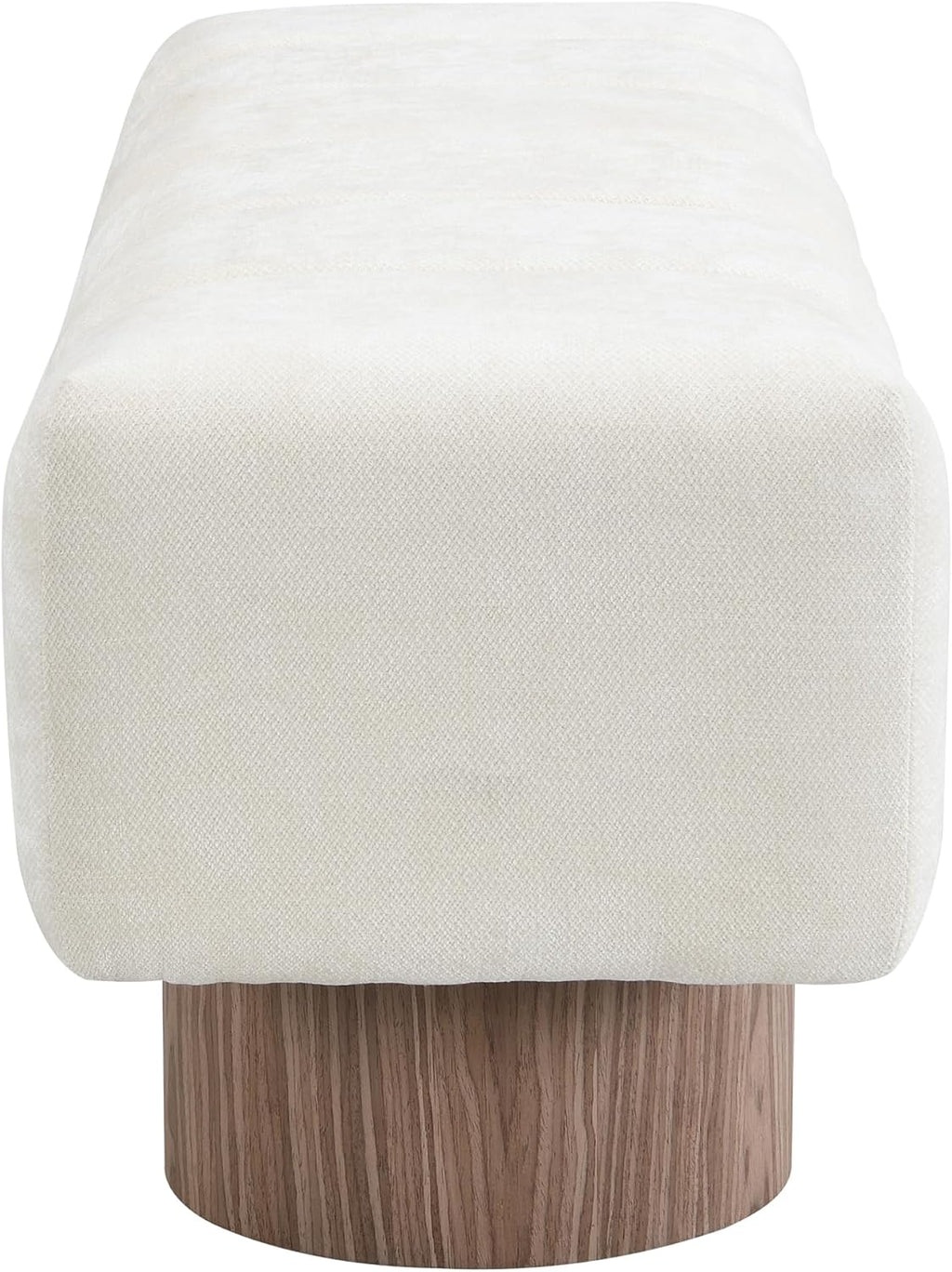 Christopher Knight Home Manila 50' Chenille Fabric Dining Bench for 2 People, Upholstery Ottoman Bench, End of Bed Footstool, Living Room Sofa Extra Seat/Footrest, No Assembly Needed, Light Beige