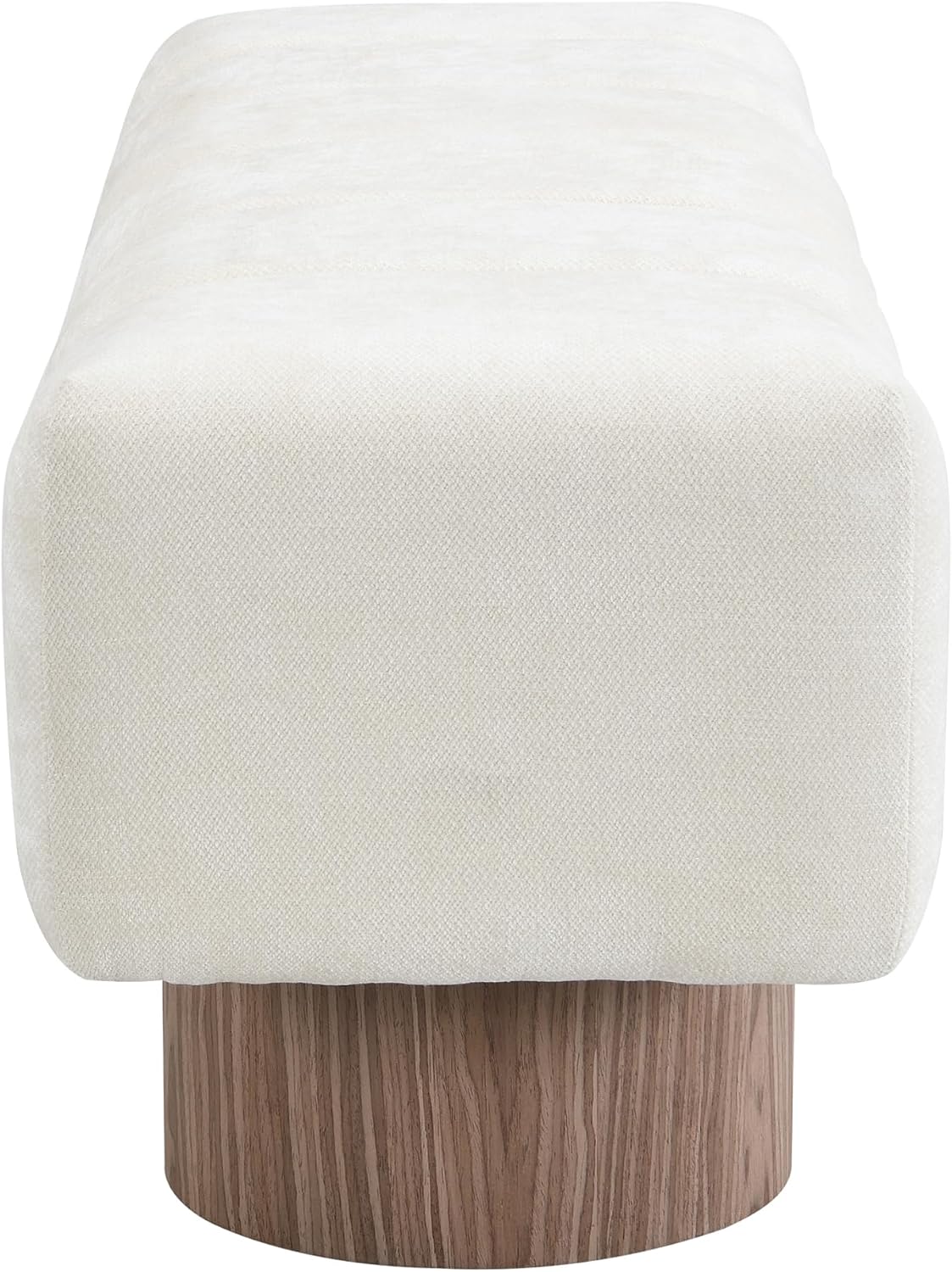Christopher Knight Home Manila 50' Chenille Fabric Dining Bench for 2 People, Upholstery Ottoman Bench, End of Bed Footstool, Living Room Sofa Extra Seat/Footrest, No Assembly Needed, Light Beige