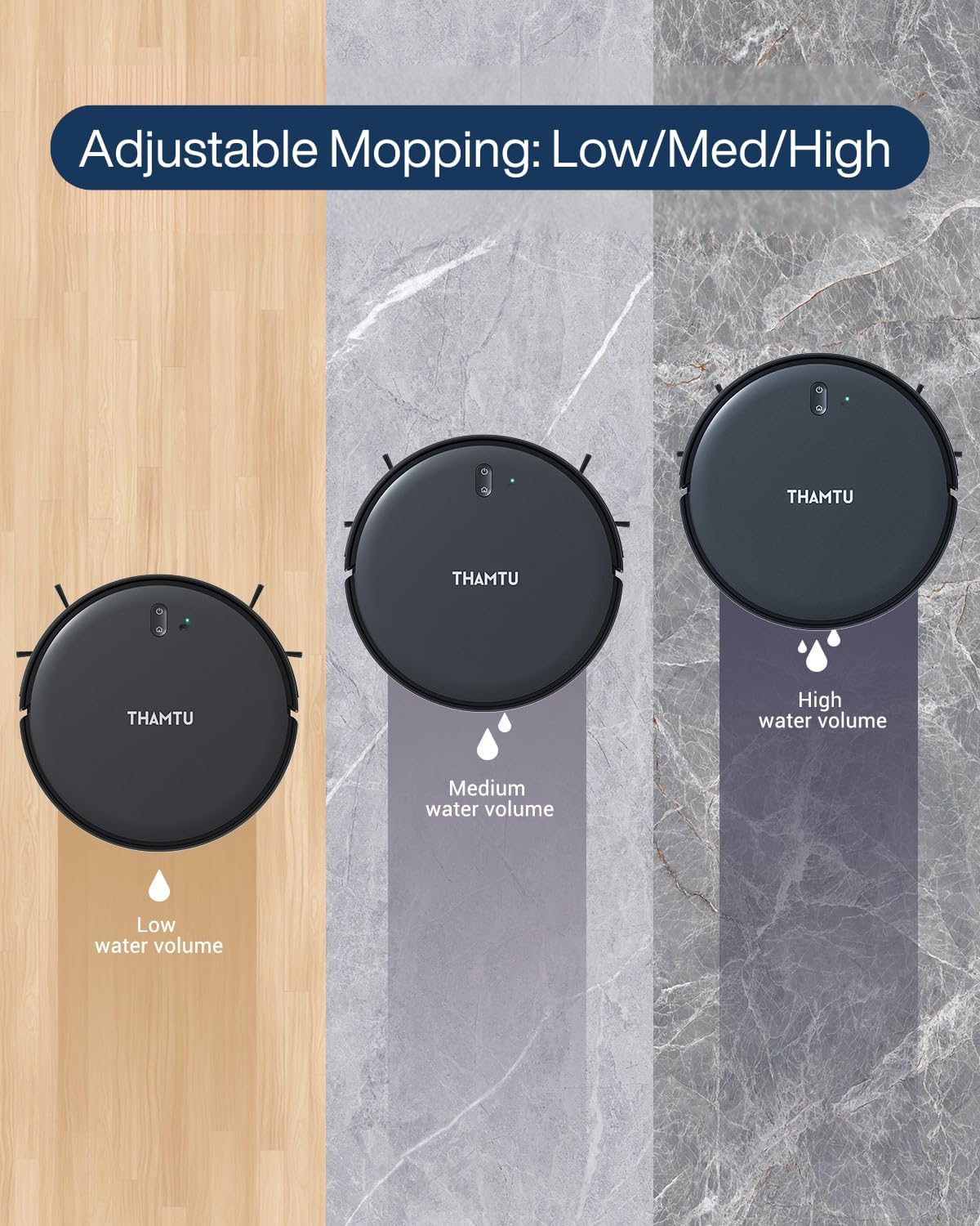 Robot Vacuum Cleaner, Super Thin, Powerful Suction Vacuum Robot, Self-Charging Robotic Vacuum Cleaner, Cleans Hard Floors to Low-Pile Carpets, Black