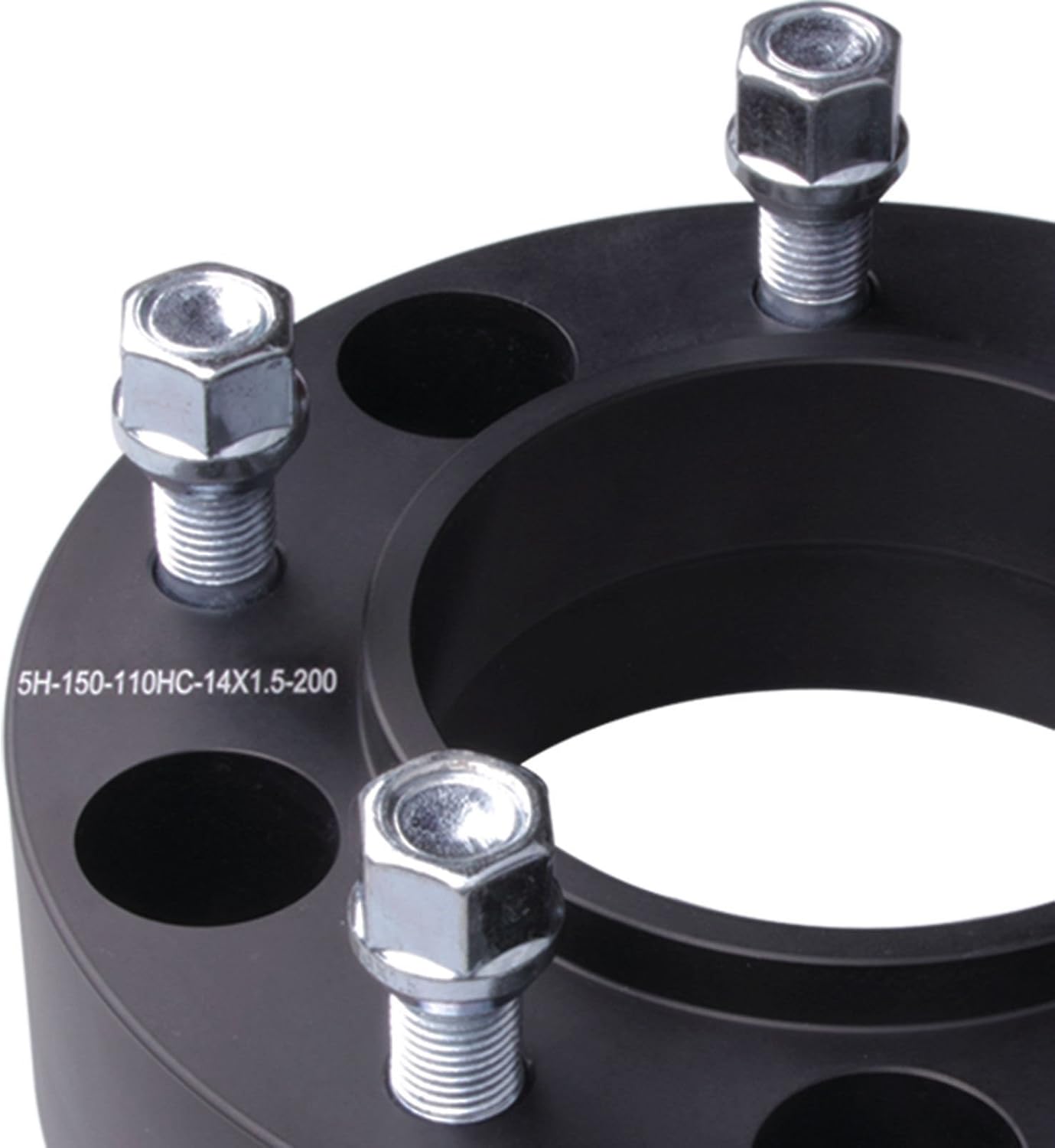 4pc Forged 5x150 Hubcentric Wheel Spacers 2 Inch with 14x1.5 Stud 110mm Hub | Compatible with Toyota 5 Lug for 2007-2021 Tundra, 1998-2021 Land Cruiser, 2008-2022 Sequoia, 2008-2021 LX 570