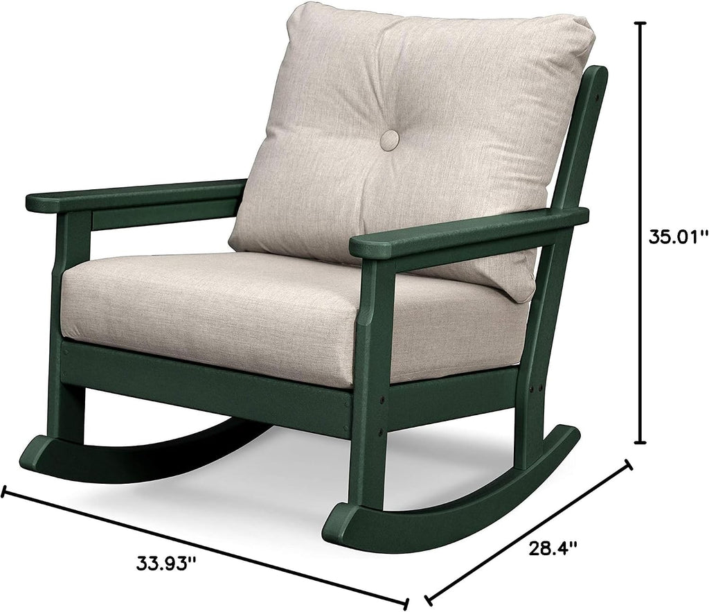POLYWOOD Vineyard Deep Seating Rocking Chair