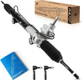 PHILTOP Hydraulic Power Steering Rack & Pinion Kit for 2005-2010 Dakota, Raider, with Outer Tie Rod Ends, Replace# 26-2143