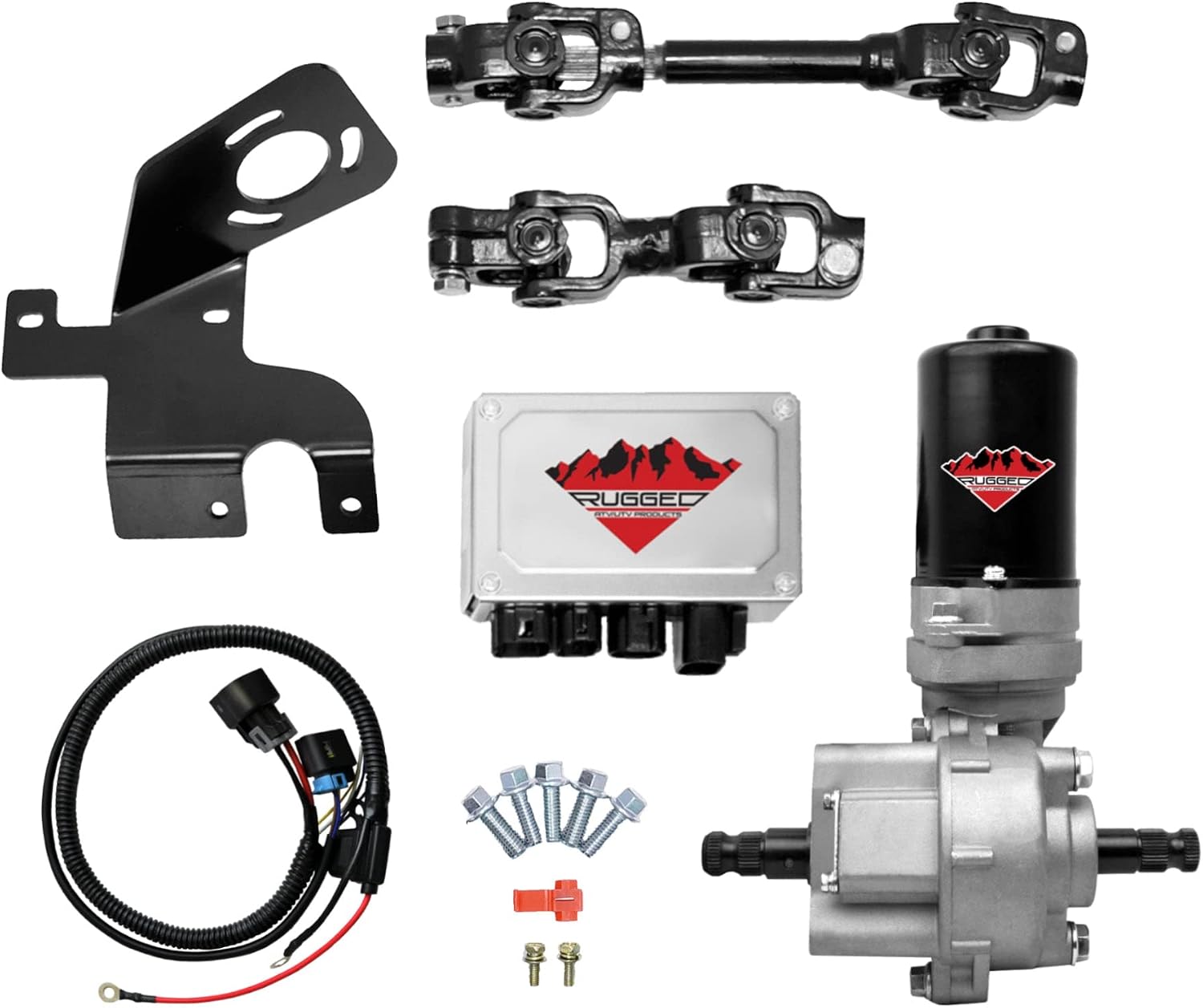 Rugged Front Electric Power Steering Kit for (2009-13) Honda Big Red, A Bolt On System, Steers Easily & Gets Rid of Wheel Jerk/Bump Steer When Navigating Terrains (See Fitment Details in Description)