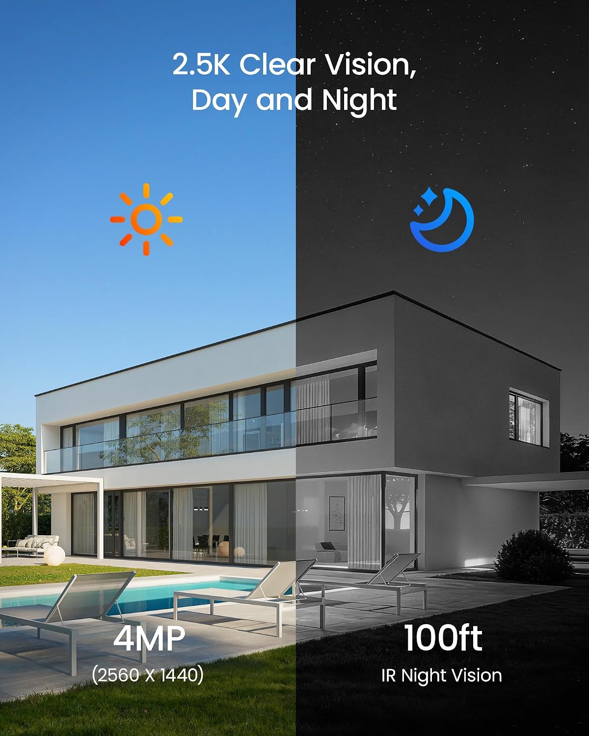 ZOSI C220 16CH 4K PoE Home Security Camera System, 16CH 8MP 4K NVR with 4TB HDD for 24/7 Record, 8 x 4MP(1440p) QHD 2.5K Dome IP Cameras Outdoor Indoor, Smart AI Human Detection, Two-Way Audio