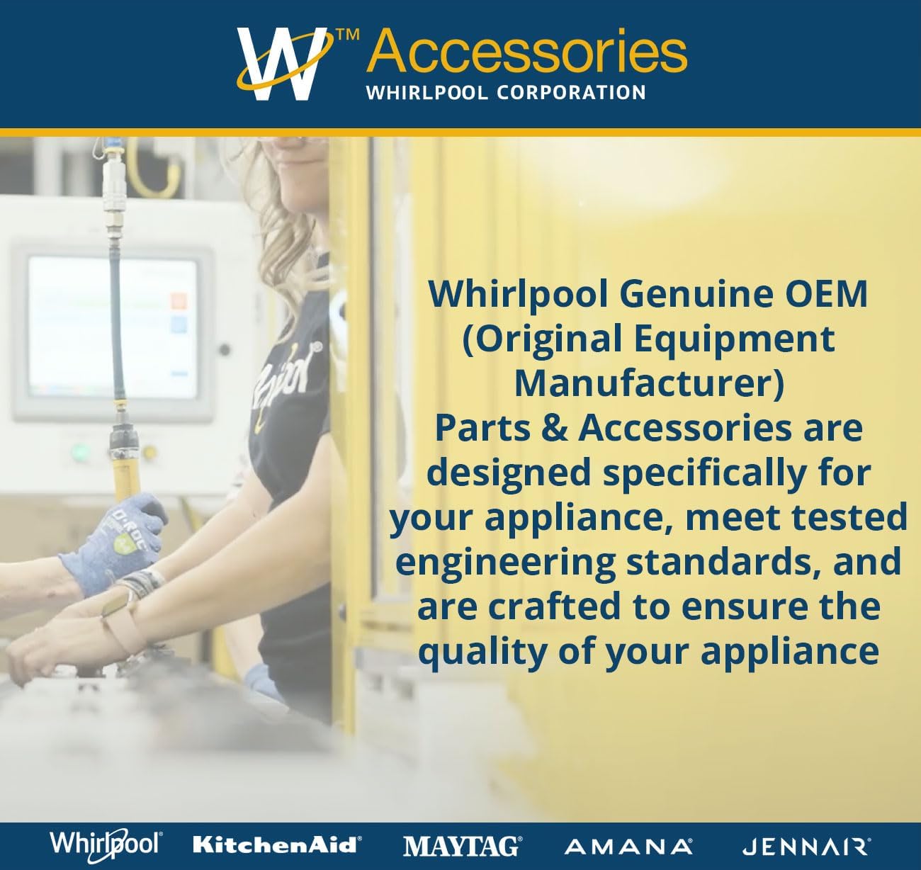 Whirlpool W10782873 SxS Refrigerator Handle Kit,Chrome