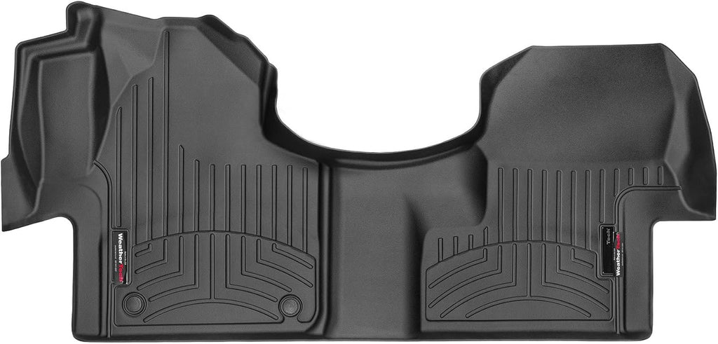 WeatherTech Custom Fit FloorLiners for Mercedes Sprinter, Sprinter, eSprinter - 1st Row - Over The Hump (4415221), Black