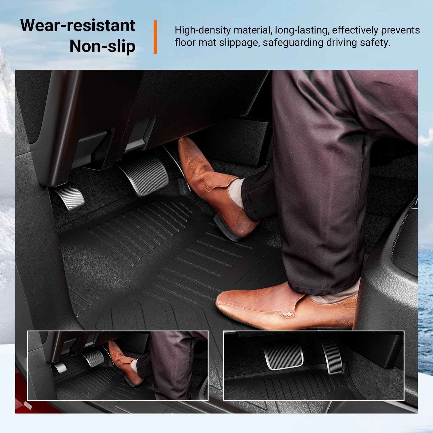 powoq 7 Seats Floor Mats Compatible with 2025 2026 Ford Expedition Cargo Mat Floor Liner Replacement for 2025-2026 Ford Expedition Accessories (Trunk Mat+Backrest Mats+Floor mats)