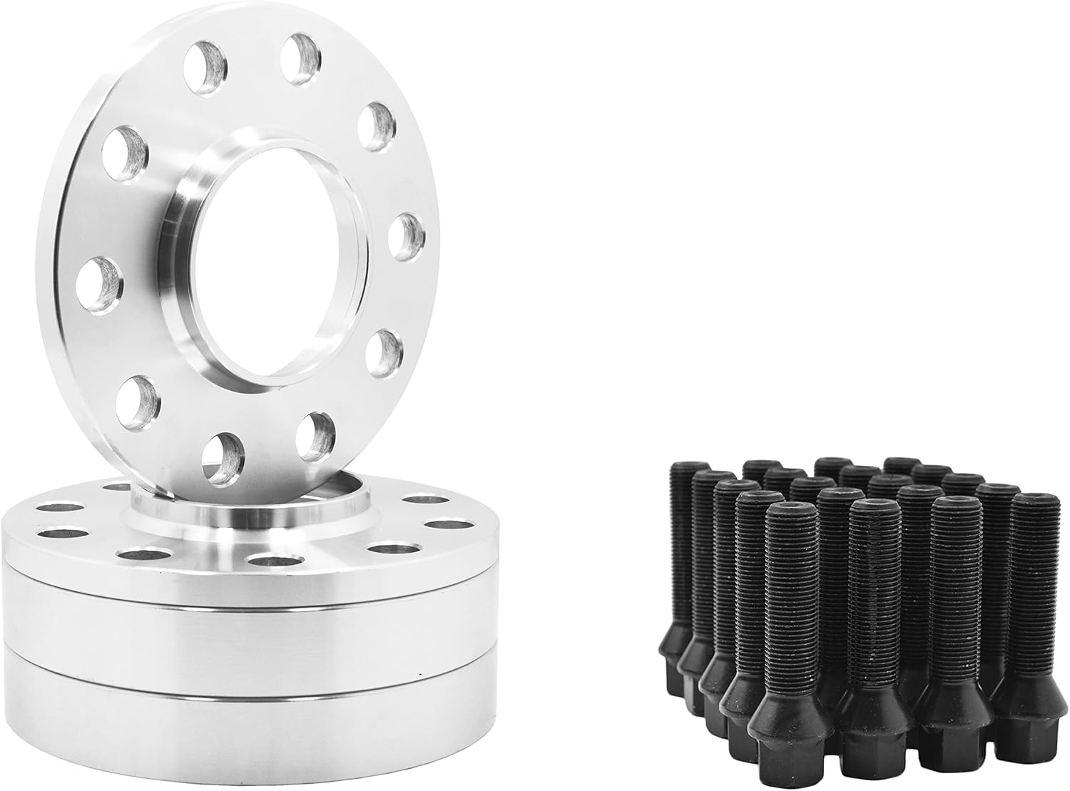 Bolt-On Set Aluminum 10mm & 20mm Staggered Wheel Spacers Hub Centric 5x120 Compatible With Bmw- F30 F31 320 328 335 F80 M3 F32 F82 M4 435 F22 F23 228 235 F10 528 535 M5 F11