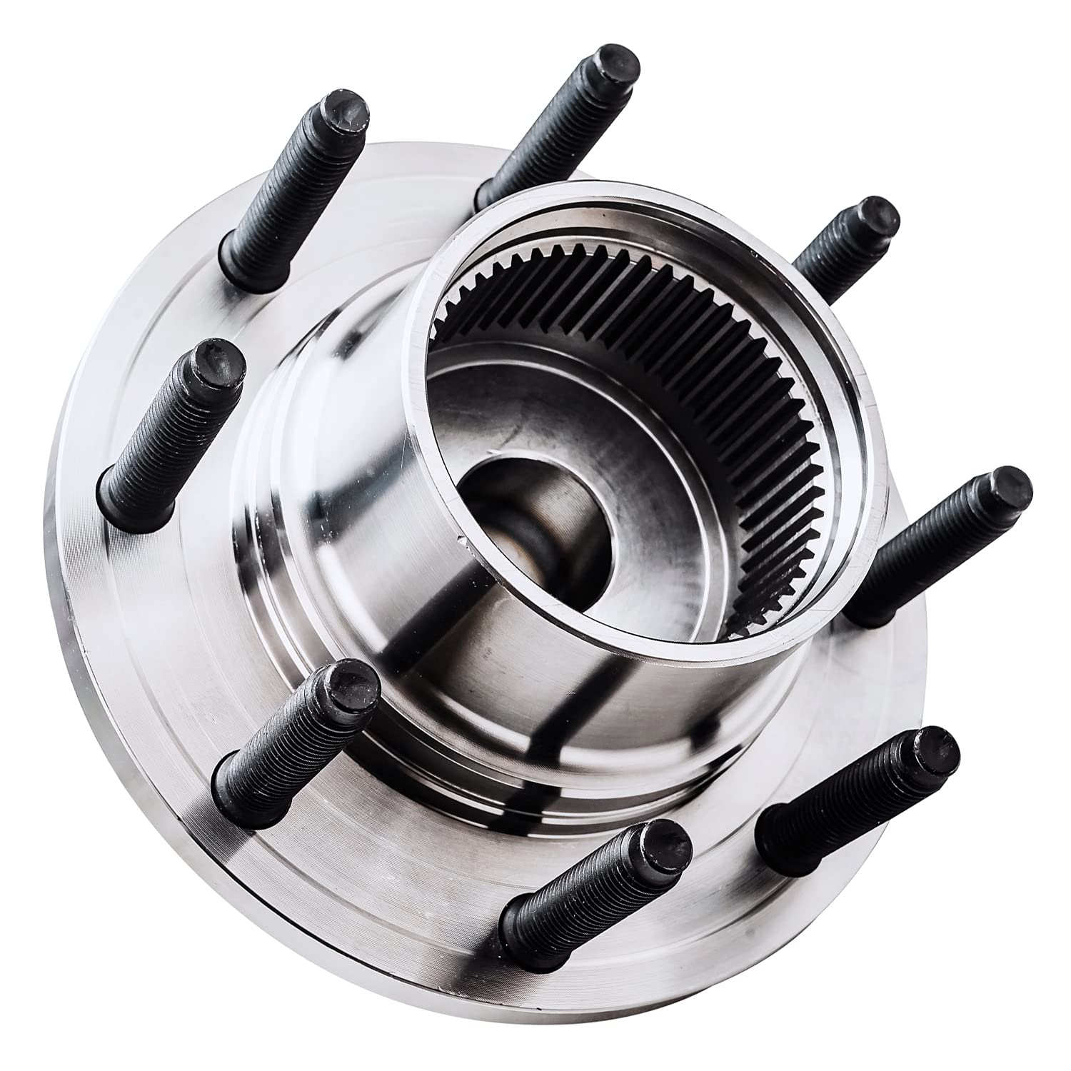 Detroit Axle - 4WD Front Wheel Bearing Hub for 1999-2001 Ford F-250 F-350 Super Duty [SRW, 2-Wheel ABS], 1999 2000 2001 Replacement Wheel Bearing Hub Assembly Set