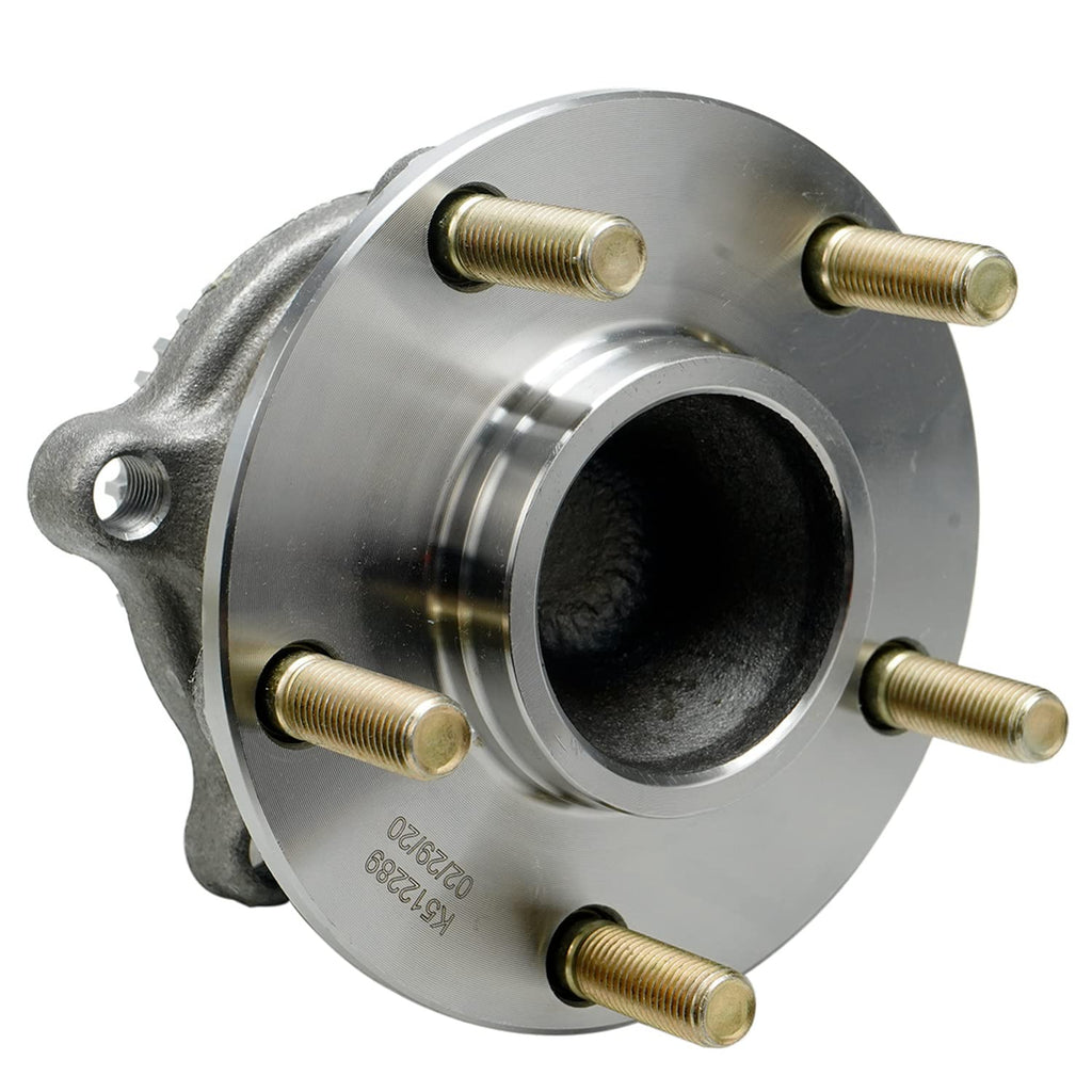 Detroit Axle - 2pc FWD Rear Wheel Bearing Hubs for 04-08 10-11 Mitsubishi Endeavor, 2 Wheel Bearing and Hubs Assembly 2004 2005 2006 2007 2008 2010 2011 Replacement