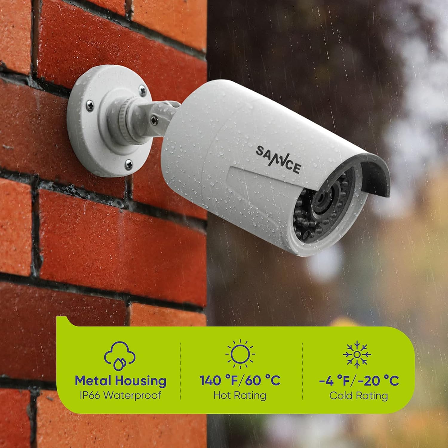 SANNCE 4K POE Security Camera System - 8CH 8MP NVR Recorder with 4PCS 5MP Outdoor Bullet Surveillance Cameras, Power Over Ethernet, Easy Mobile Access with APP Alert(2TB HDD)
