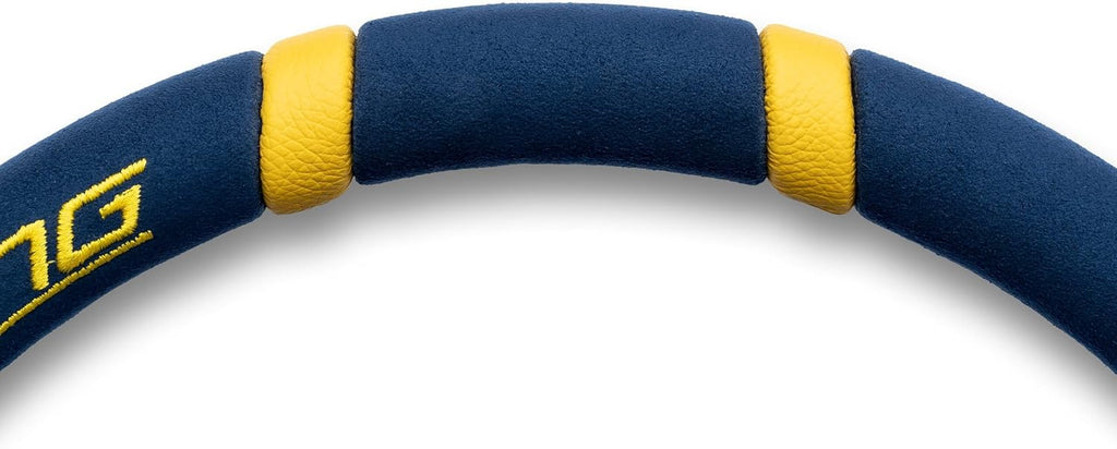MOMO Drifting Microfiber Steering Wheel 350mm – Blue Microfiber/Anthracite Spokes