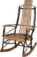 Amish-Made Medium Rustic Hickory Rocking Chair