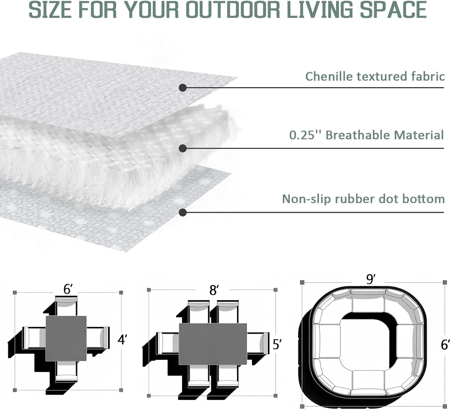 Happy Easter Outdoor Rug for Patio/Deck/Porch, Non-Slip Large Area Rug 4 x 6 Ft, Colorful Eggs Flowers Butterfly Purple Plaid Indoor Outdoor Rugs Washable Area Rugs, Camping Rug Carpet Runner