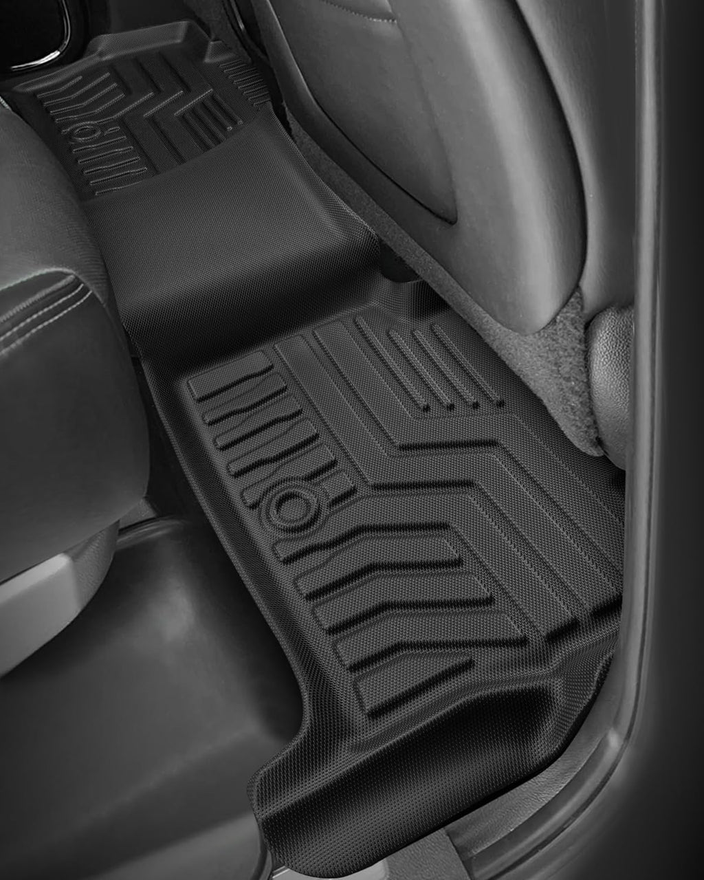 Liner Master® Car Floor Mats for Chevy Tahoe for GMC Yukon: 2015 2016 2017 2018 2019 2020 (Not for XL) All Weather TPE Rubber Custom Fit First Rear Row Backrest Liner Heavy Duty Vehicle Accessories