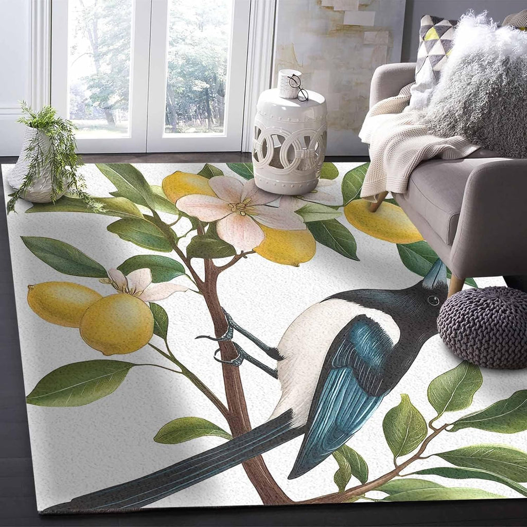 Area Rugs, Absorbent Non-Slip Rectangle Rug Indoor Carpets with Rubber Backing Throw Rug for Bedroom,Living Room,5x7 Ft